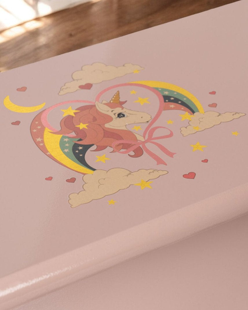 Wooden Toy Piano - Unicorns