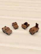 Emergency wooden vehicle set with ambulance police fire truck excavator beech wood toy vehicles
