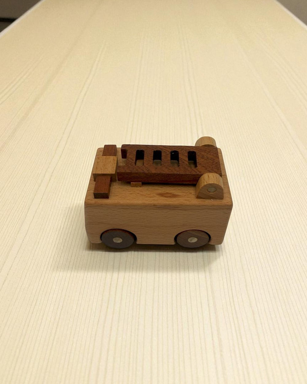 Complete wooden toy vehicle set emergency community helpers beech wood ASTM certified ages 3+