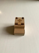 Wooden emergency vehicle toy set beech wood construction smooth rolling wheels imaginative play