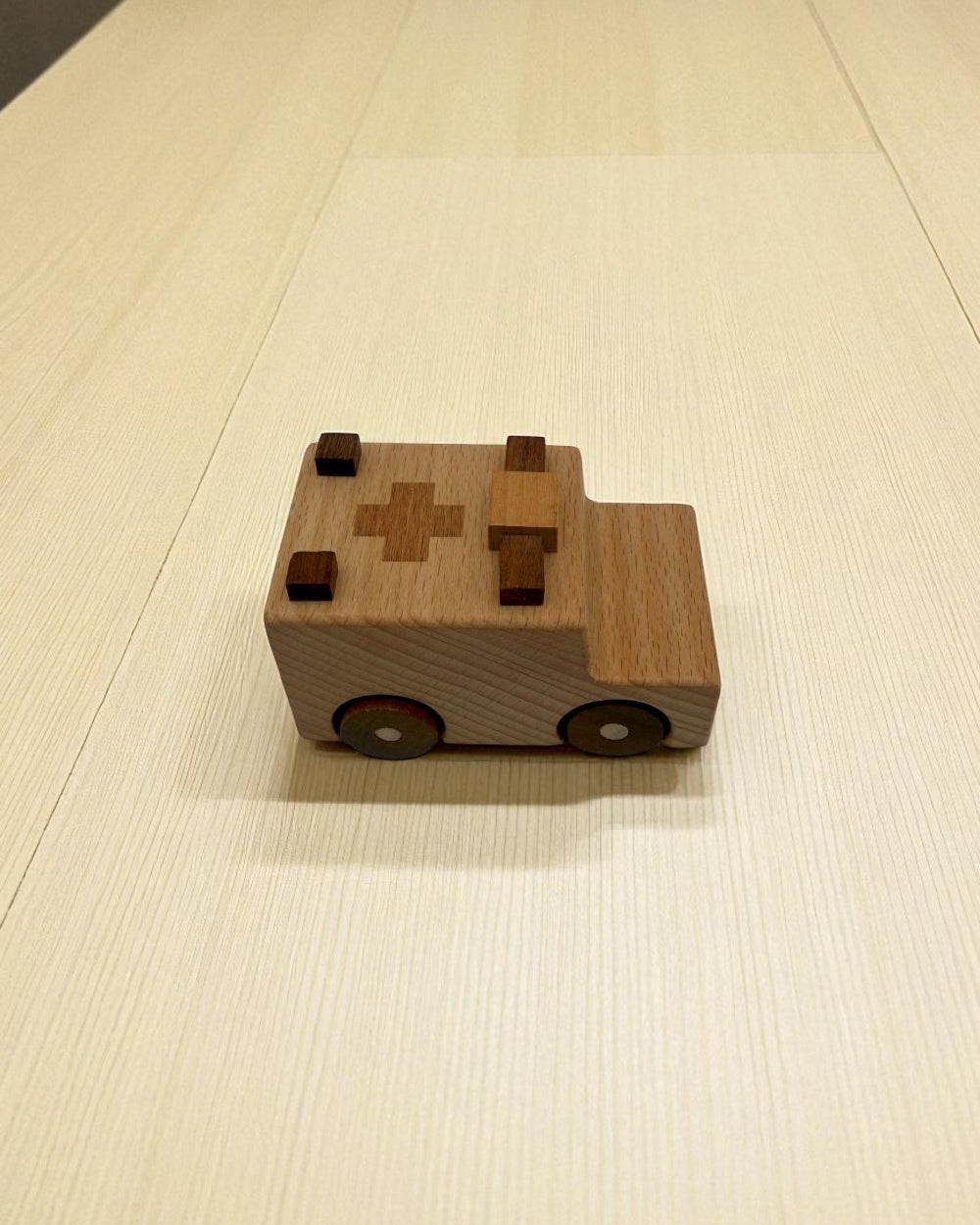 Community helper wooden vehicles ambulance police car fire truck excavator complete collection set