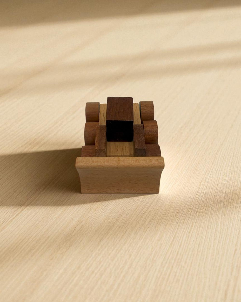 Natural wood emergency vehicles solid beech construction sapele wood details four piece set