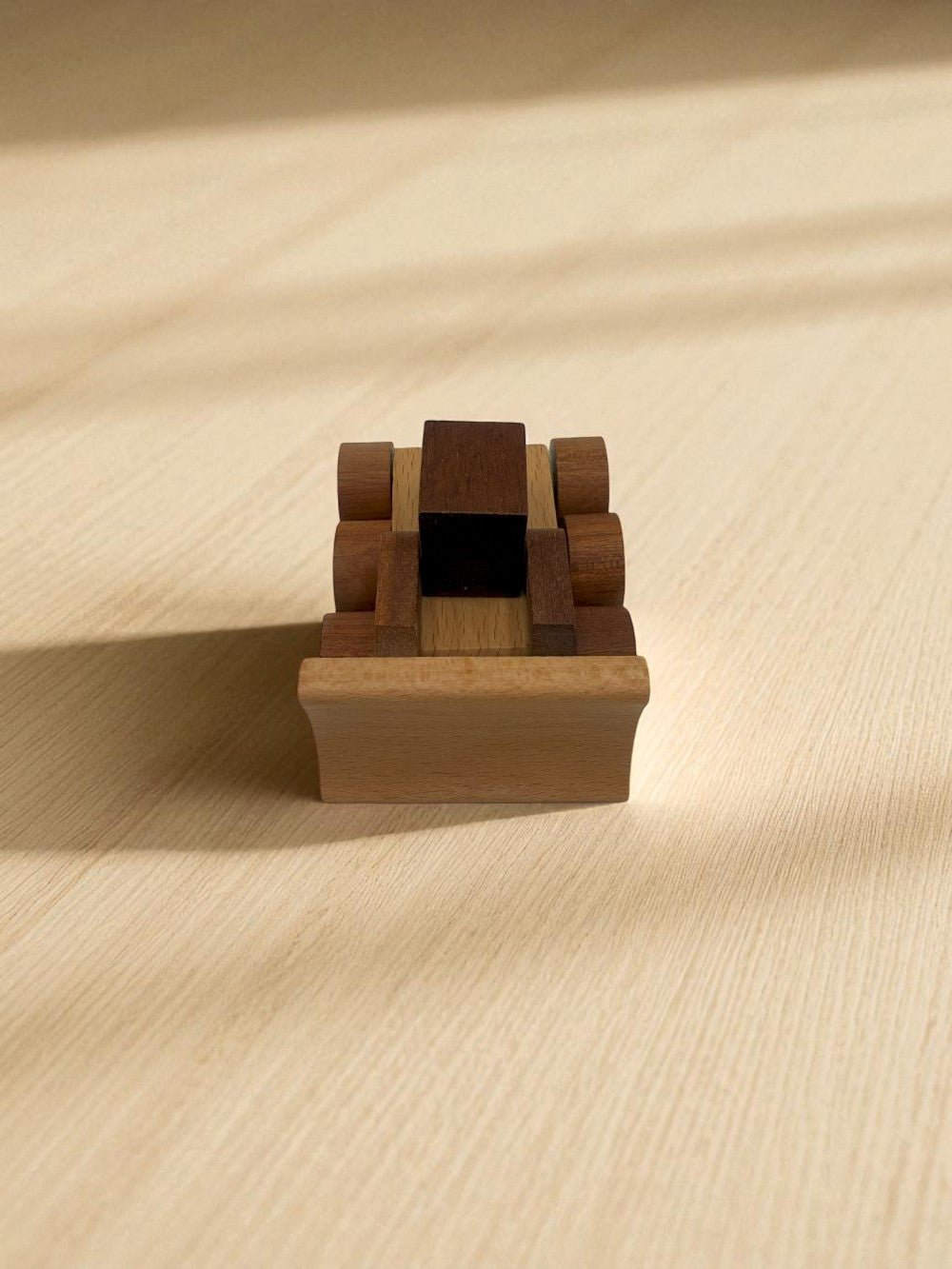 Natural wood emergency vehicles solid beech construction sapele wood details four piece set