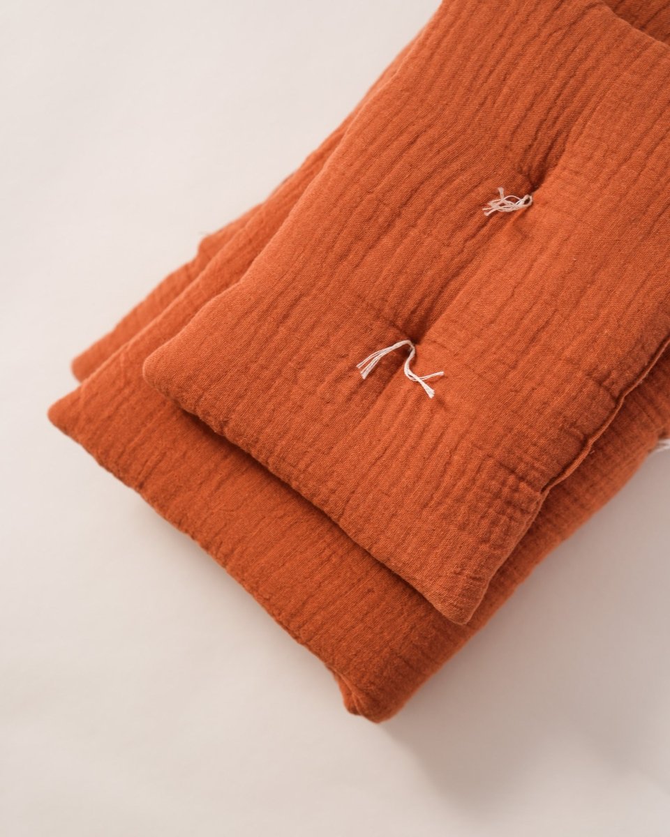 Doll accessories featuring heirloom-quality pillow and blanket duo