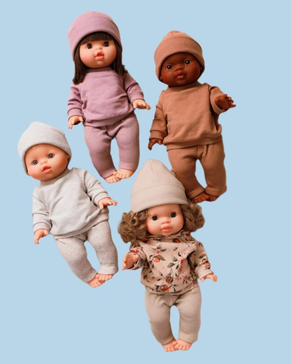 First snow baby doll fashion with cozy details