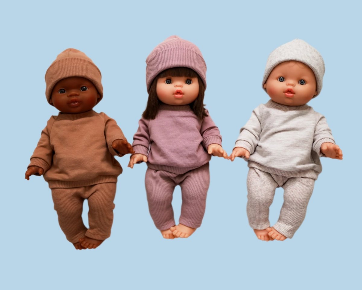 Winter wonderland baby doll fashion set