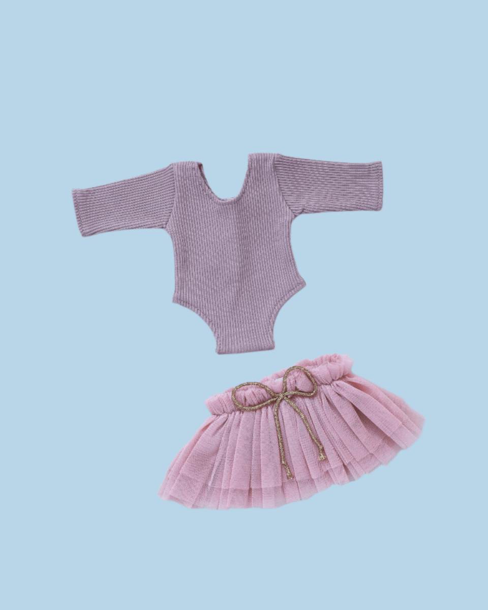Doll clothing with French seams for durability