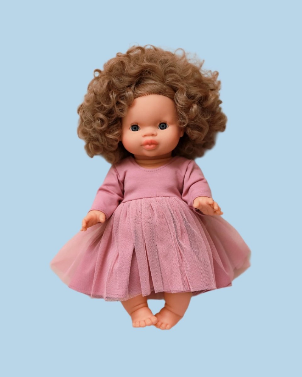 Traditional baby doll clothes in modern fabrics