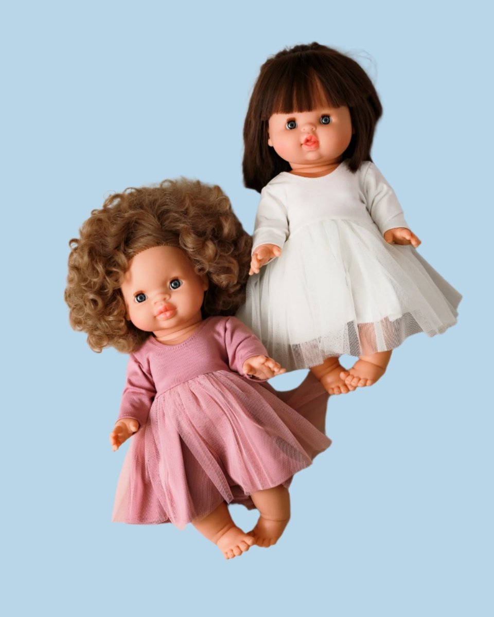 Garden party doll clothes with floral details
