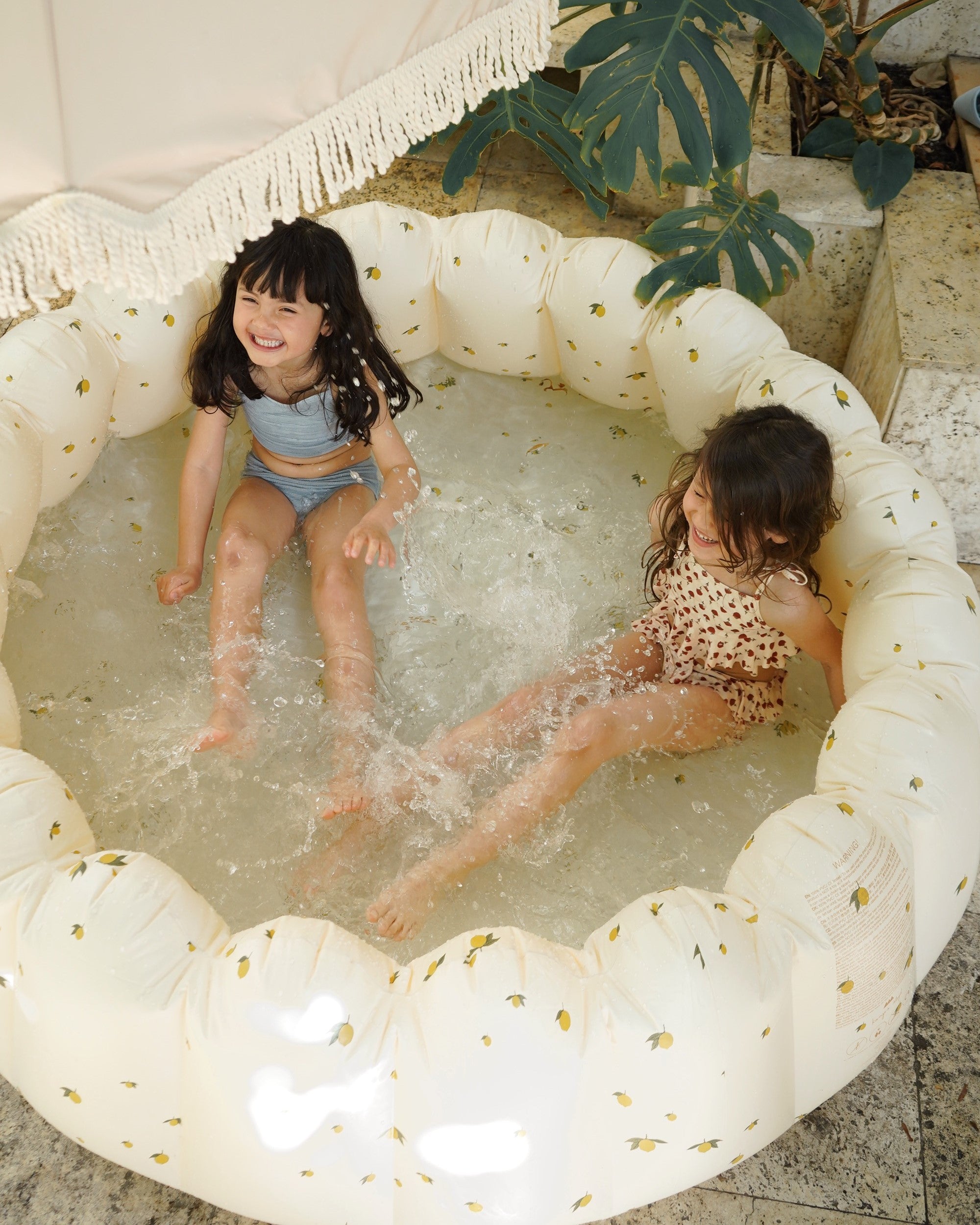 Inflatable Shell Kiddie Pool - Lemon