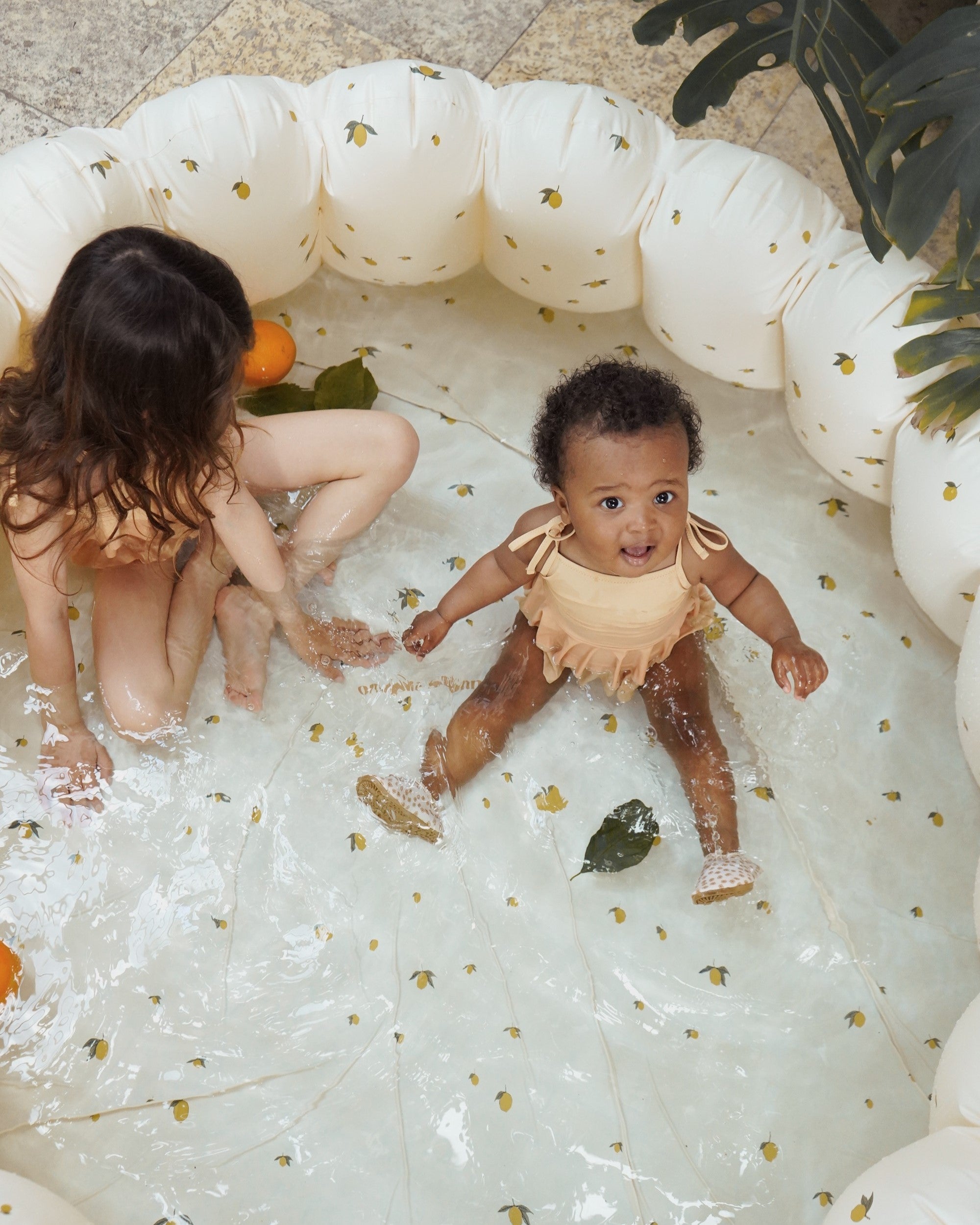 Inflatable Shell Kiddie Pool - Lemon