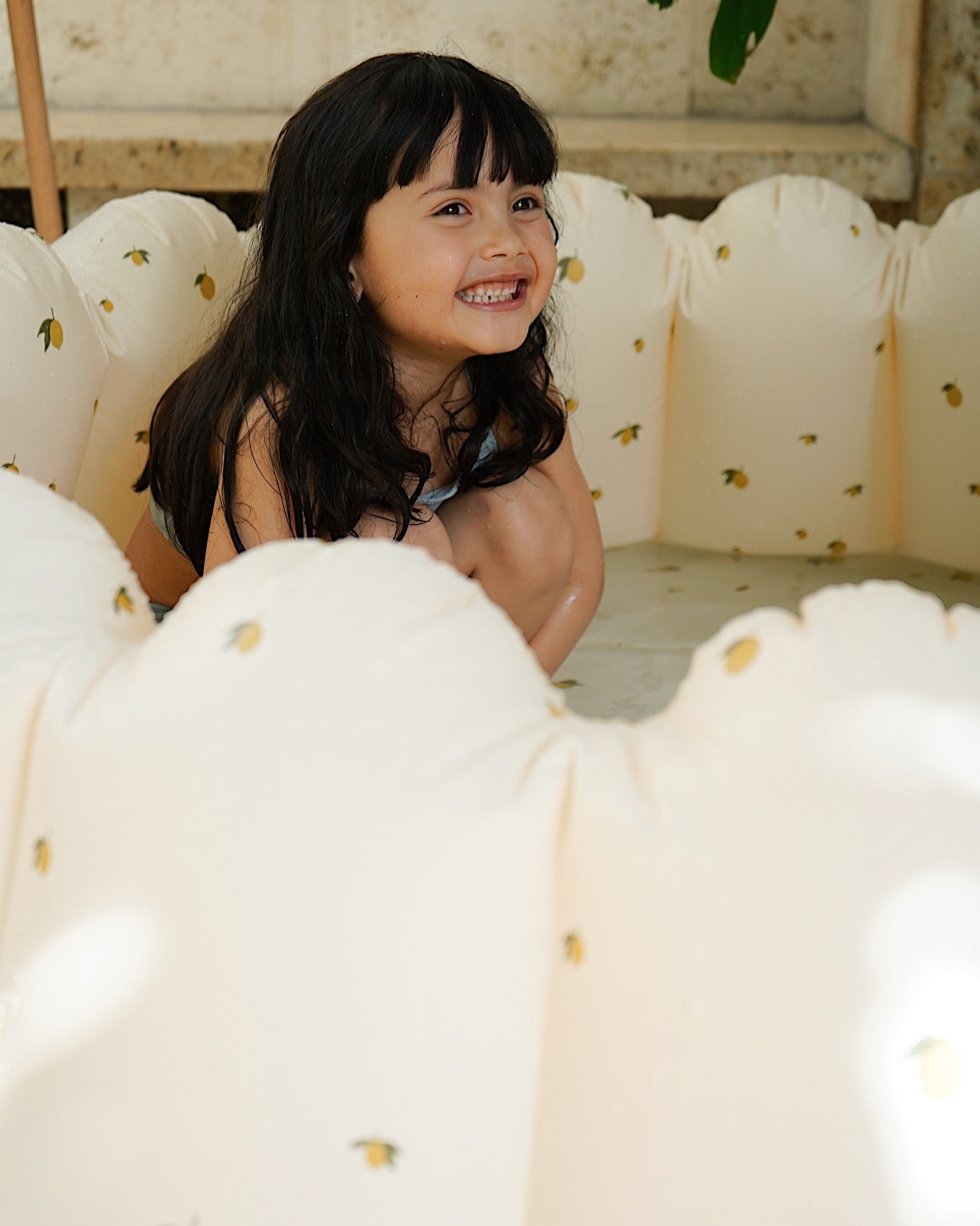 Inflatable Shell Kiddie Pool - Lemon