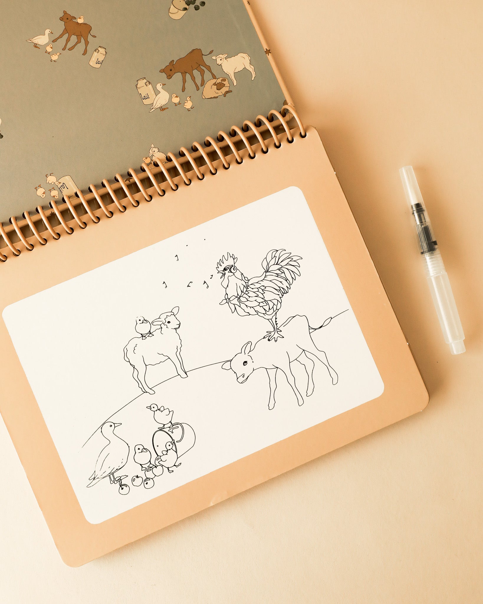 Magic Water Coloring Book - Dinos & Rockets
