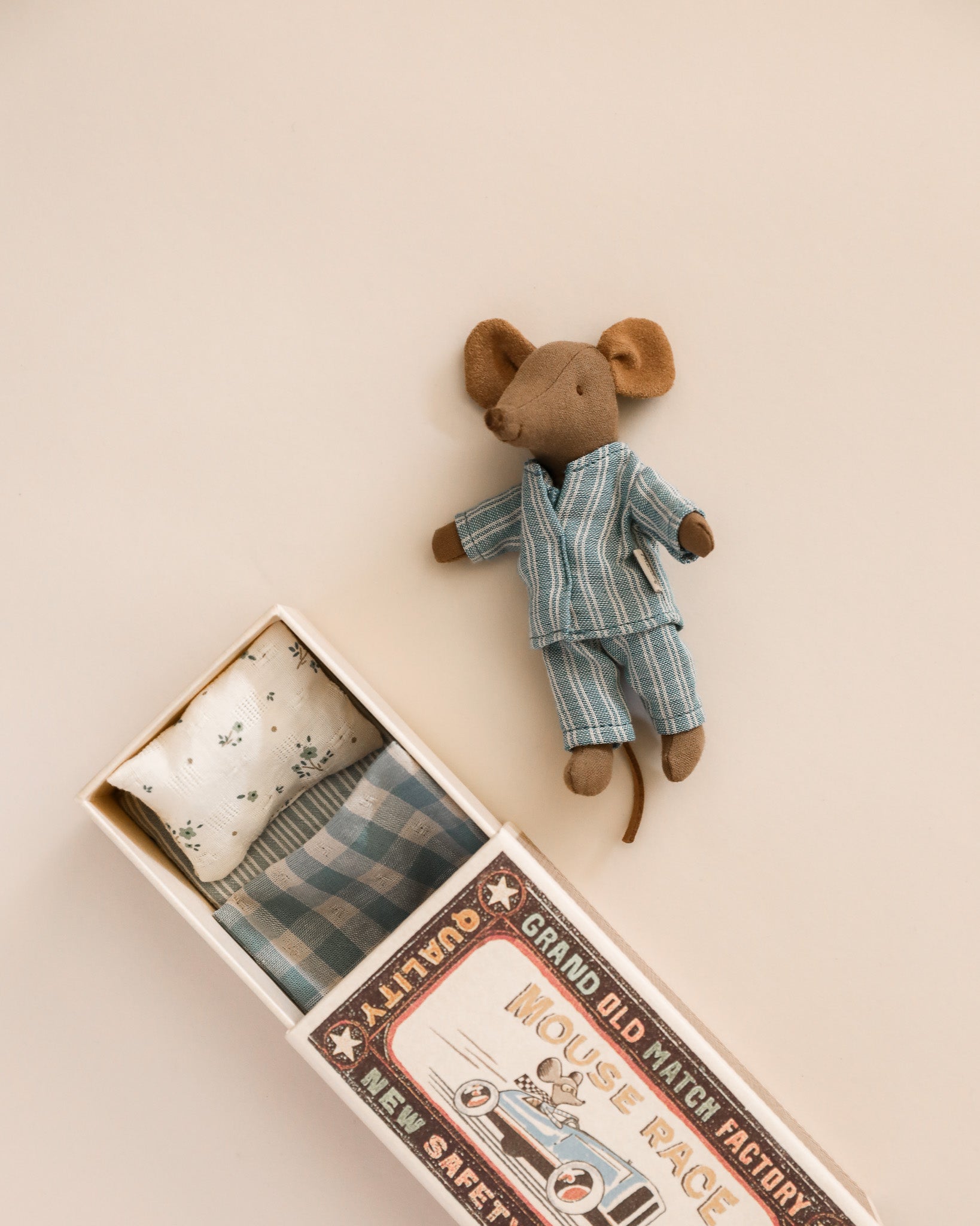 Maileg Big Brother Mouse in Matchbox