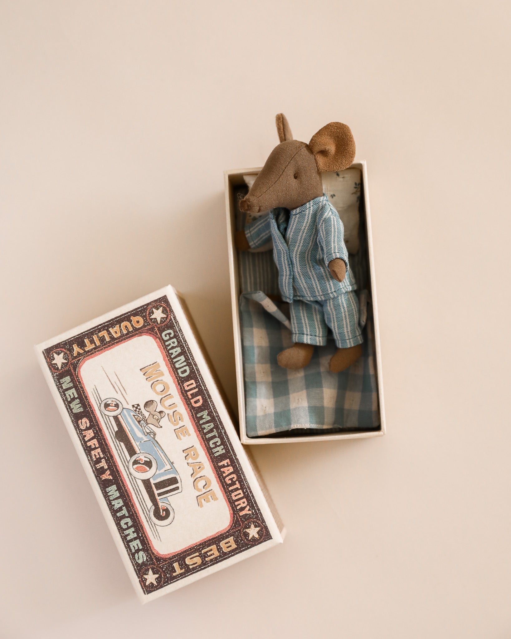 Maileg Big Brother Mouse in Matchbox