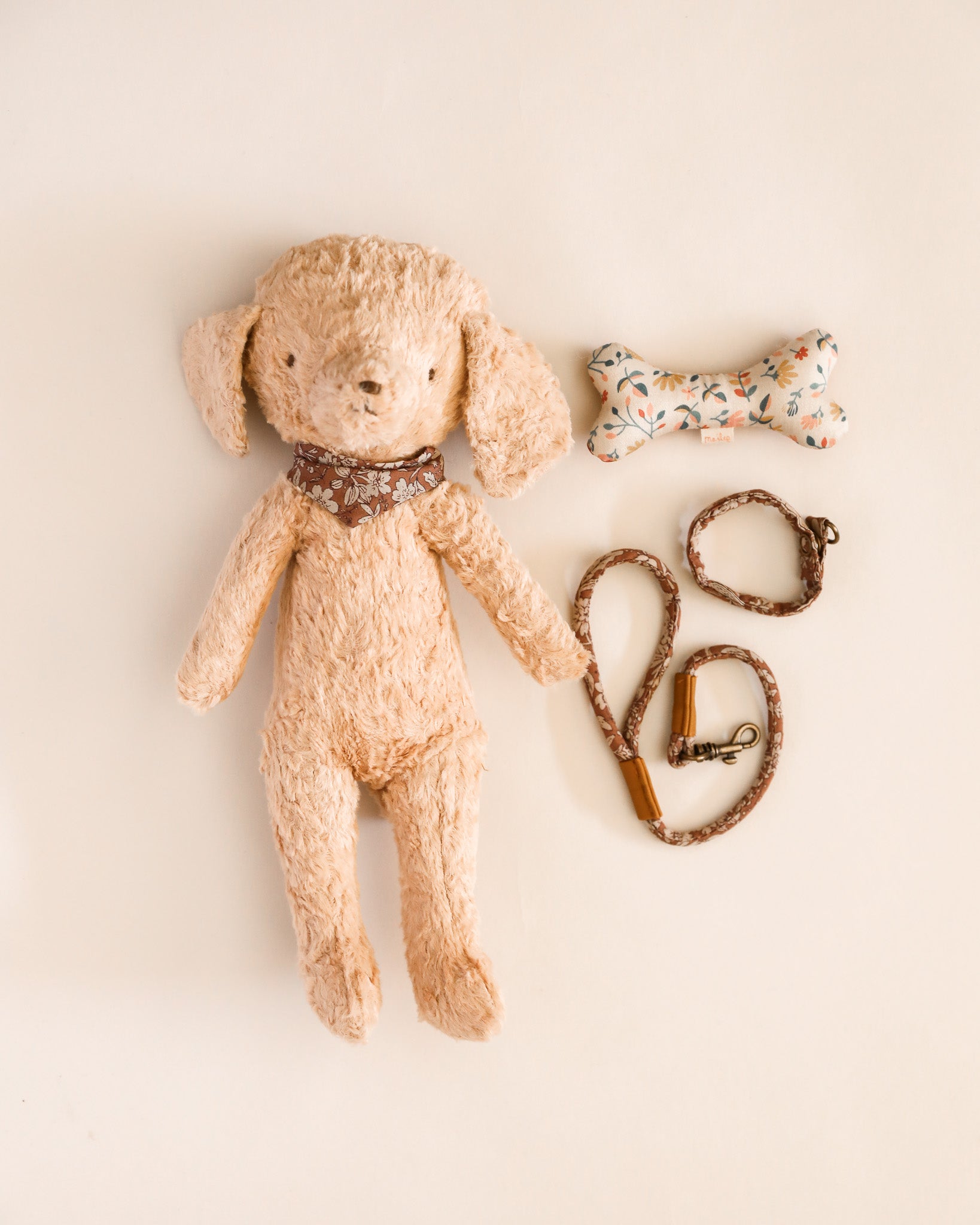 Maileg Plush Poodle Dog Accessories - Rose