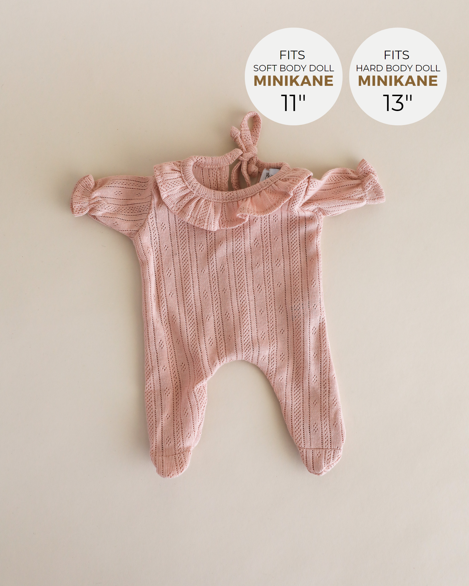 Minikane Doll Clothes | Doll Bodysuit - Petal