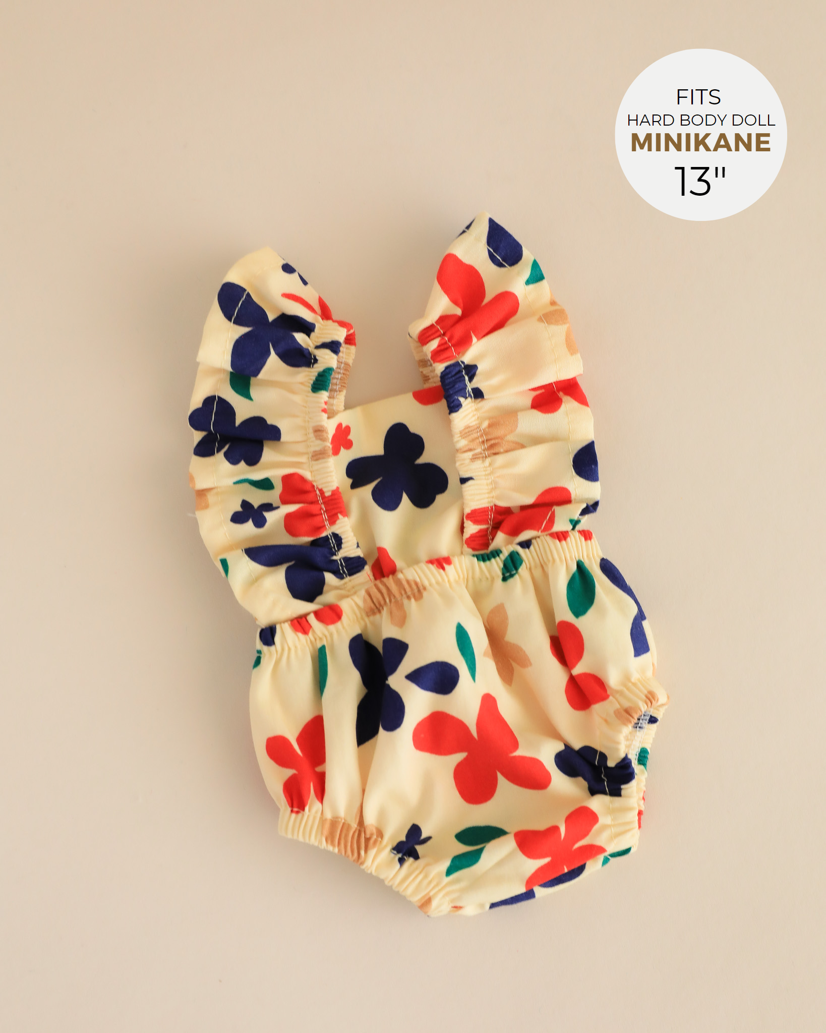 Minikane Doll Clothes | Doll Muslin Romper - Mona