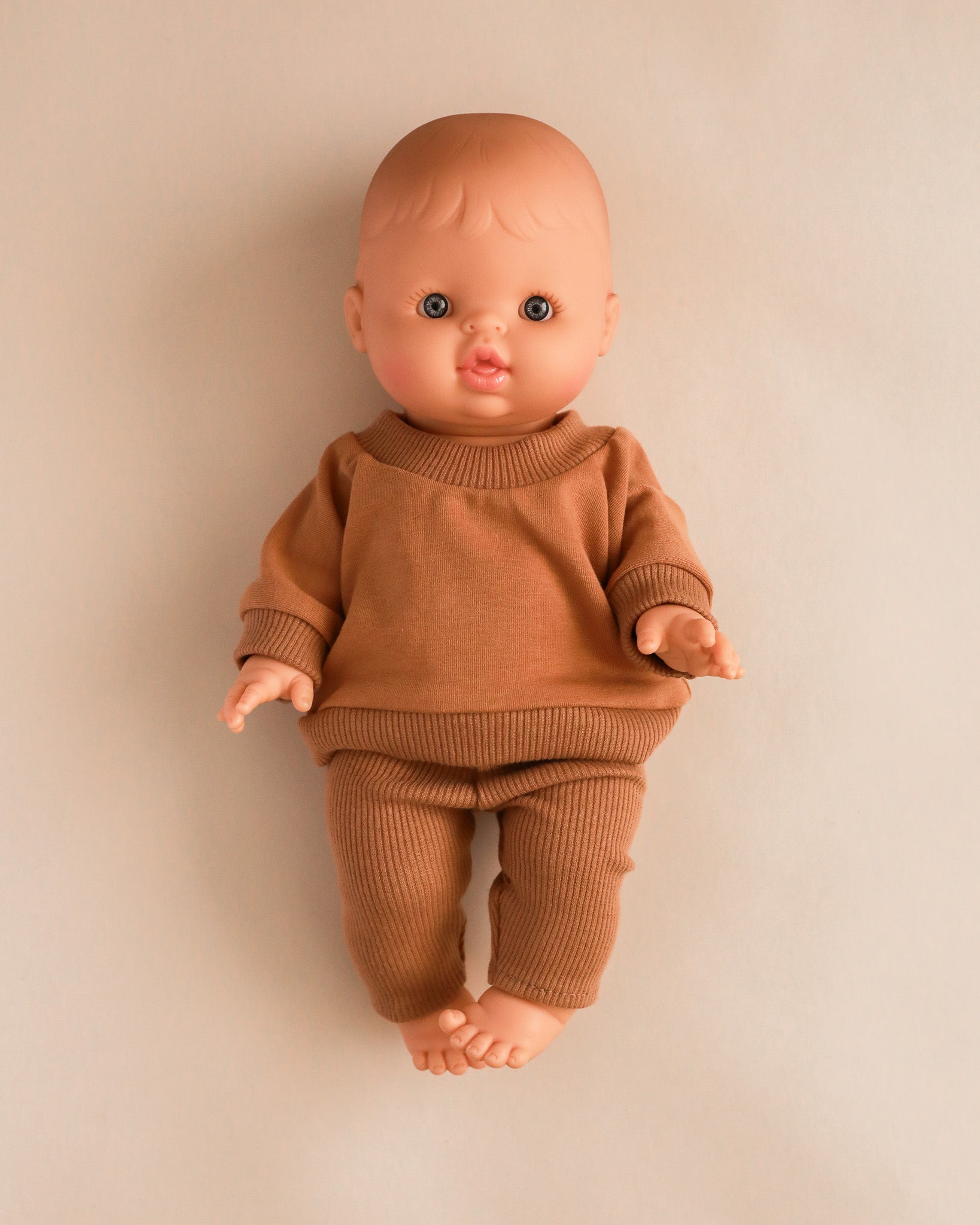 Minikane Doll Clothes | Doll Sweatshirt Set - Brown