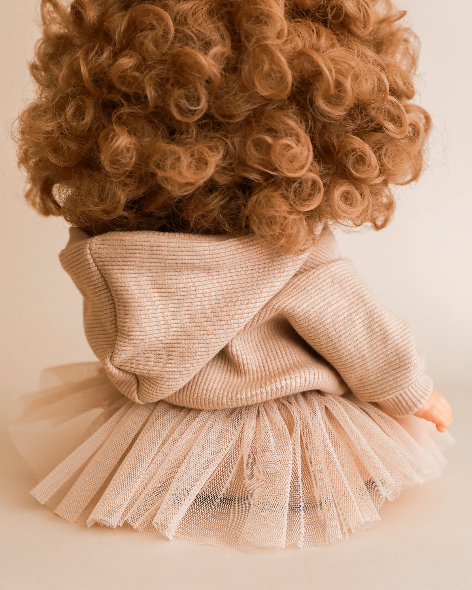 Minikane Doll Clothes | Doll Sweatshirt Tutu Set - Beige