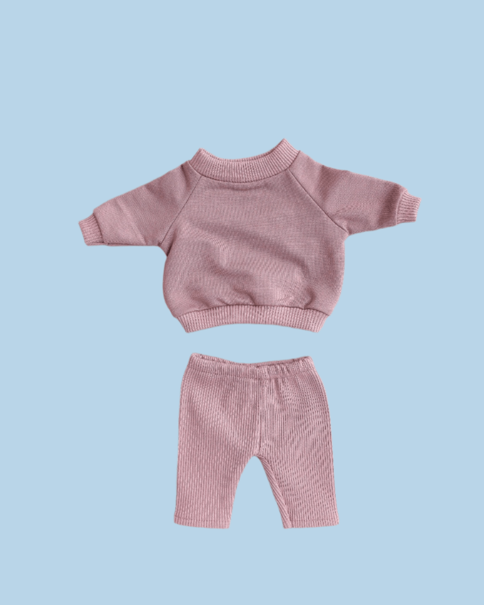 Baby doll outfits with coordinated accessories