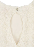 girl wedding dress with one button