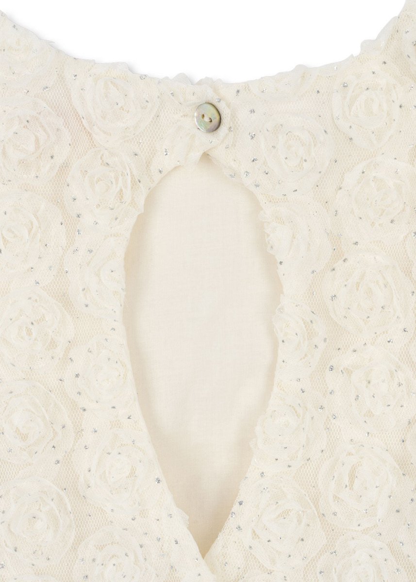 girl wedding dress with one button