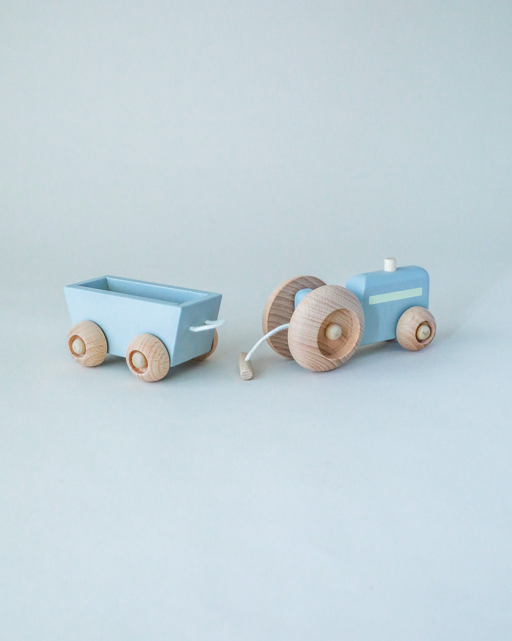 Wooden Rolling Toy Tractor