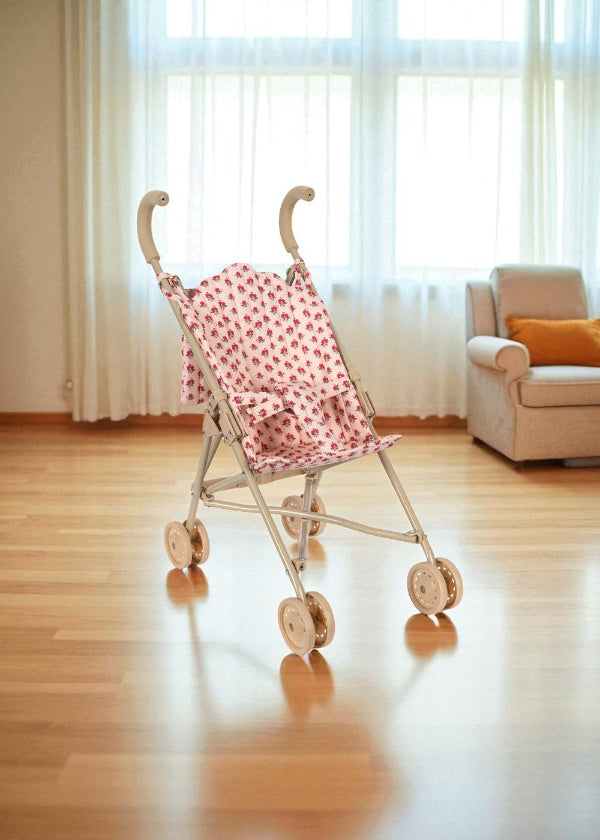 Professional-grade double-wheel system on champagne metal frame showing smooth rolling capability and stability features