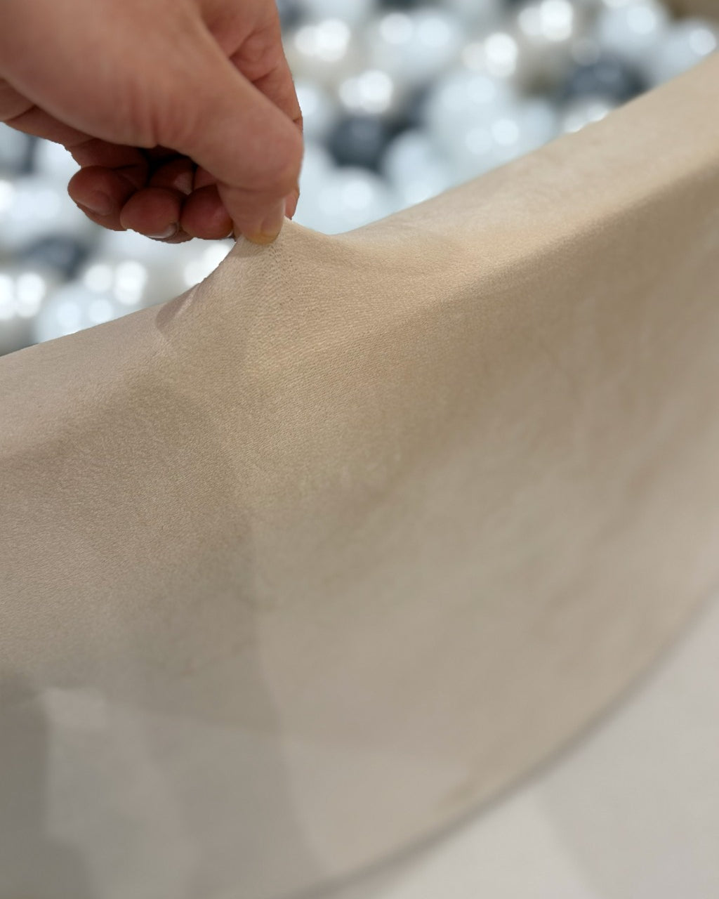 Velvet fabric of ball pit