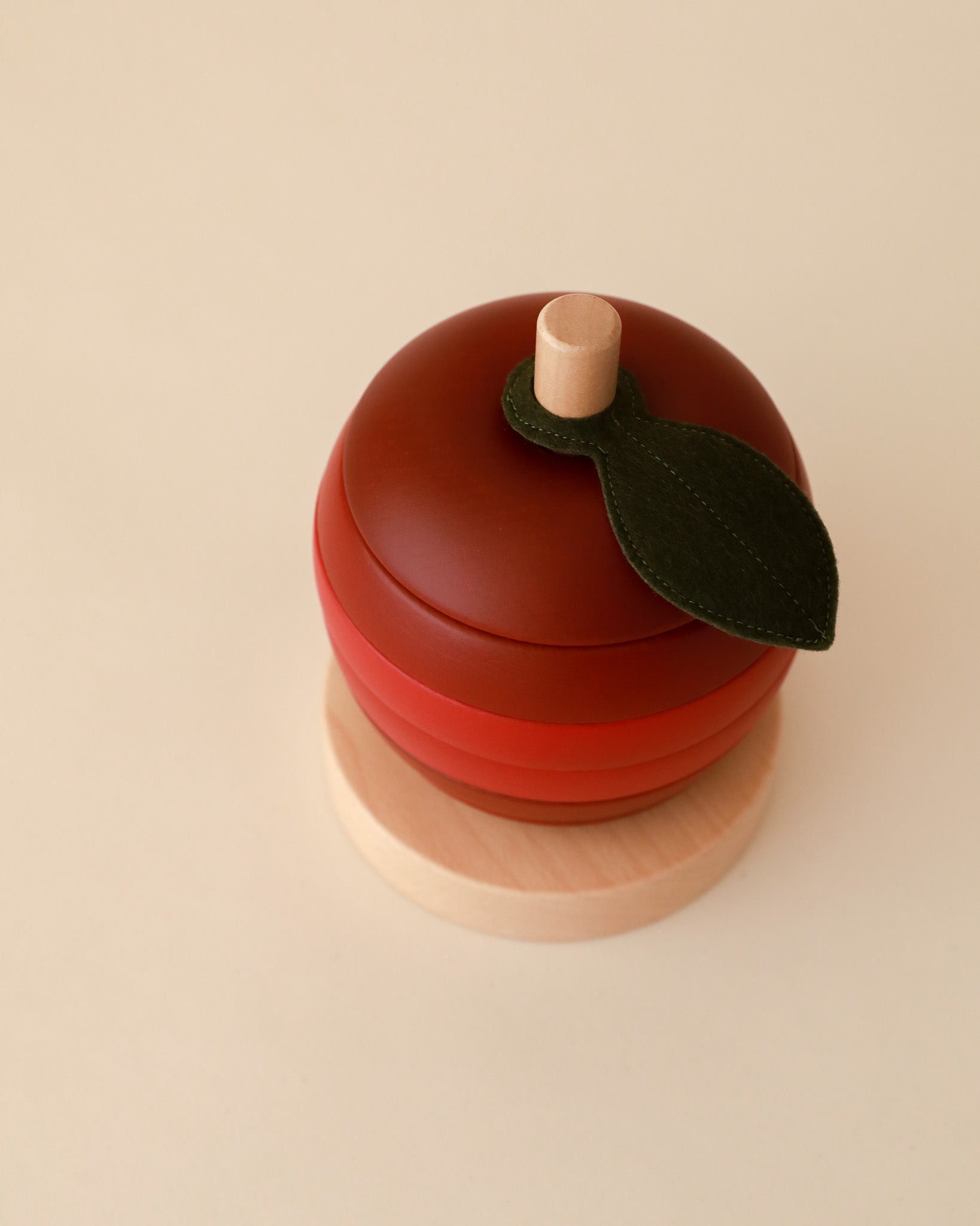 Wooden Apple Stacking Toy