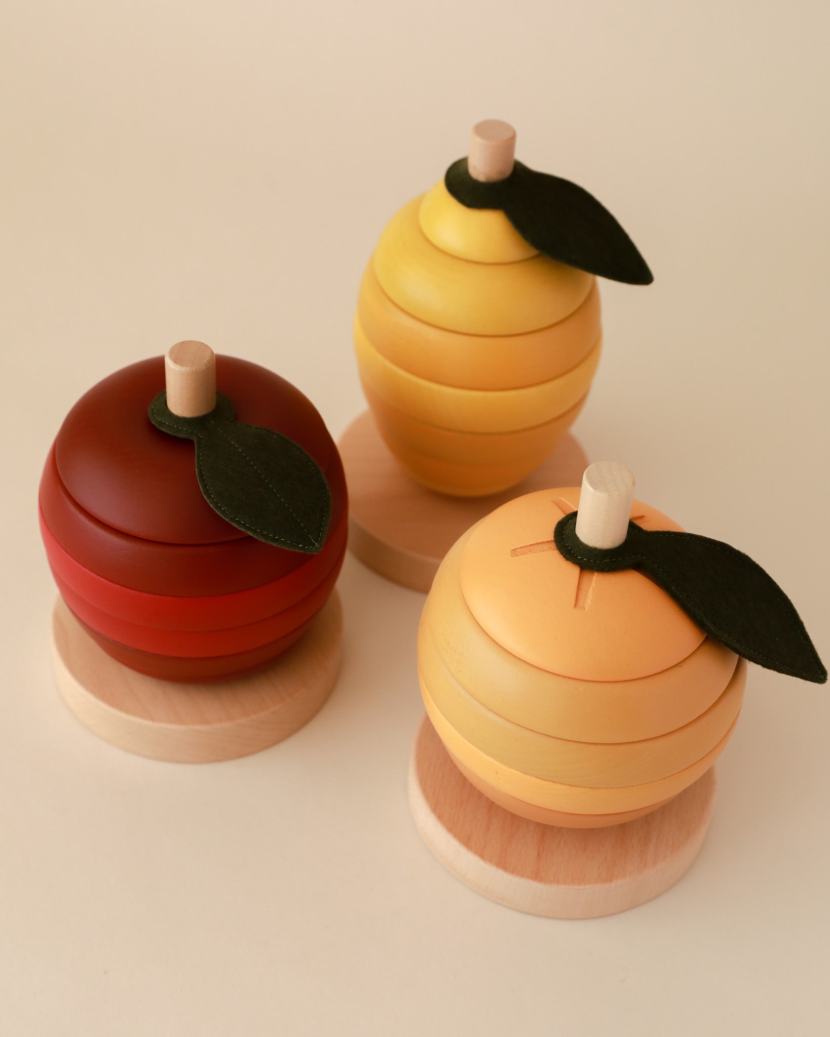 Wooden Apple Stacking Toy