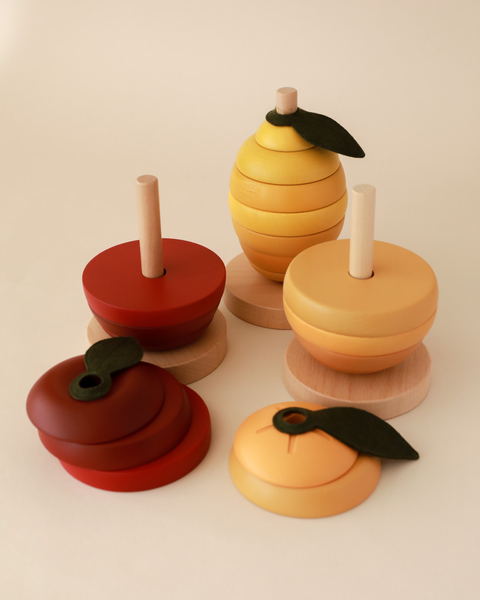 Wooden Apple Stacking Toy