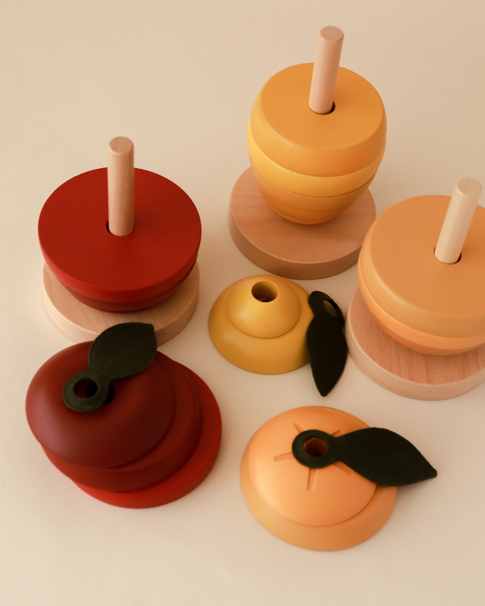 Wooden Apple Stacking Toy