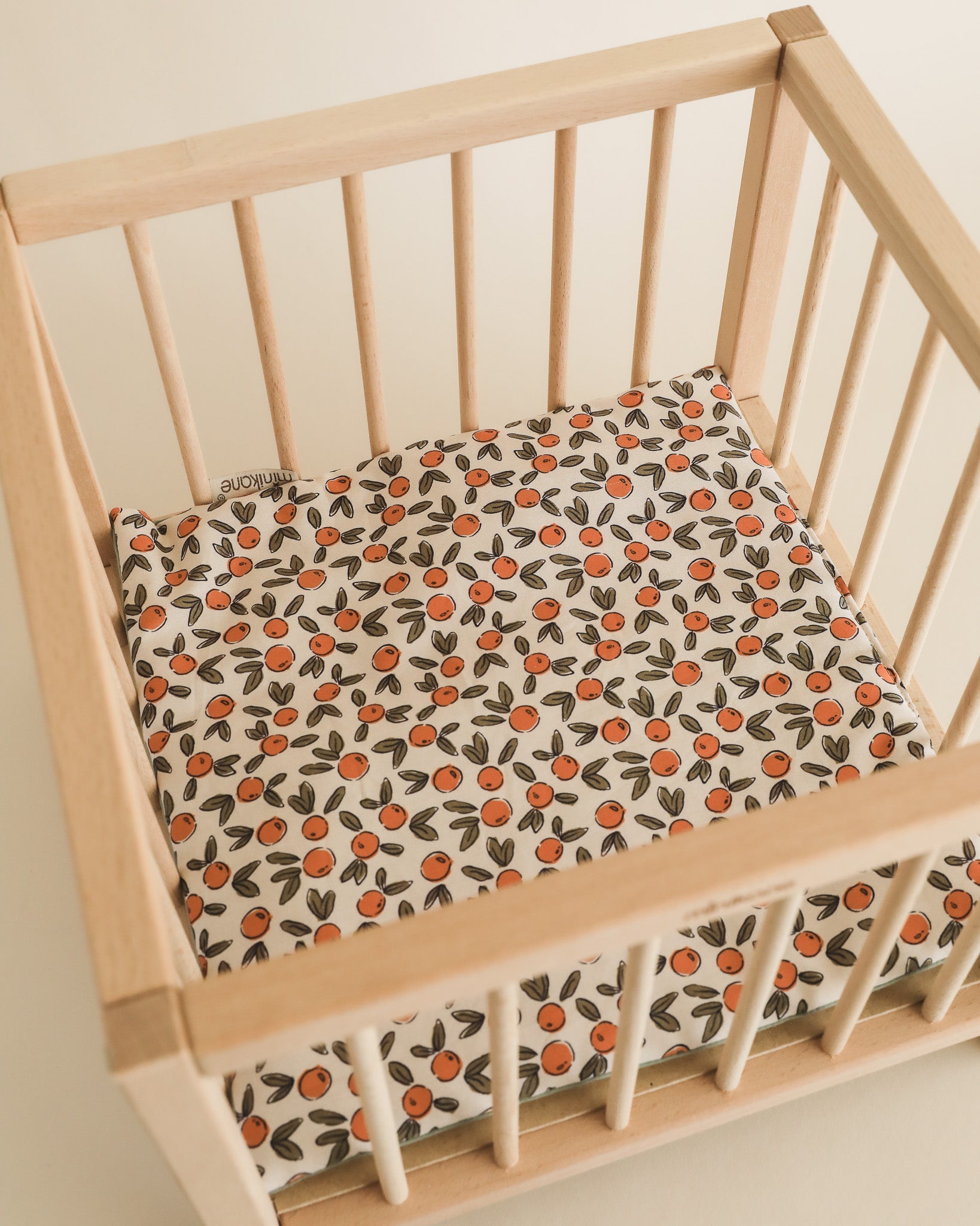 Minikane Doll Furniture | Wooden Doll Playpen - Orange