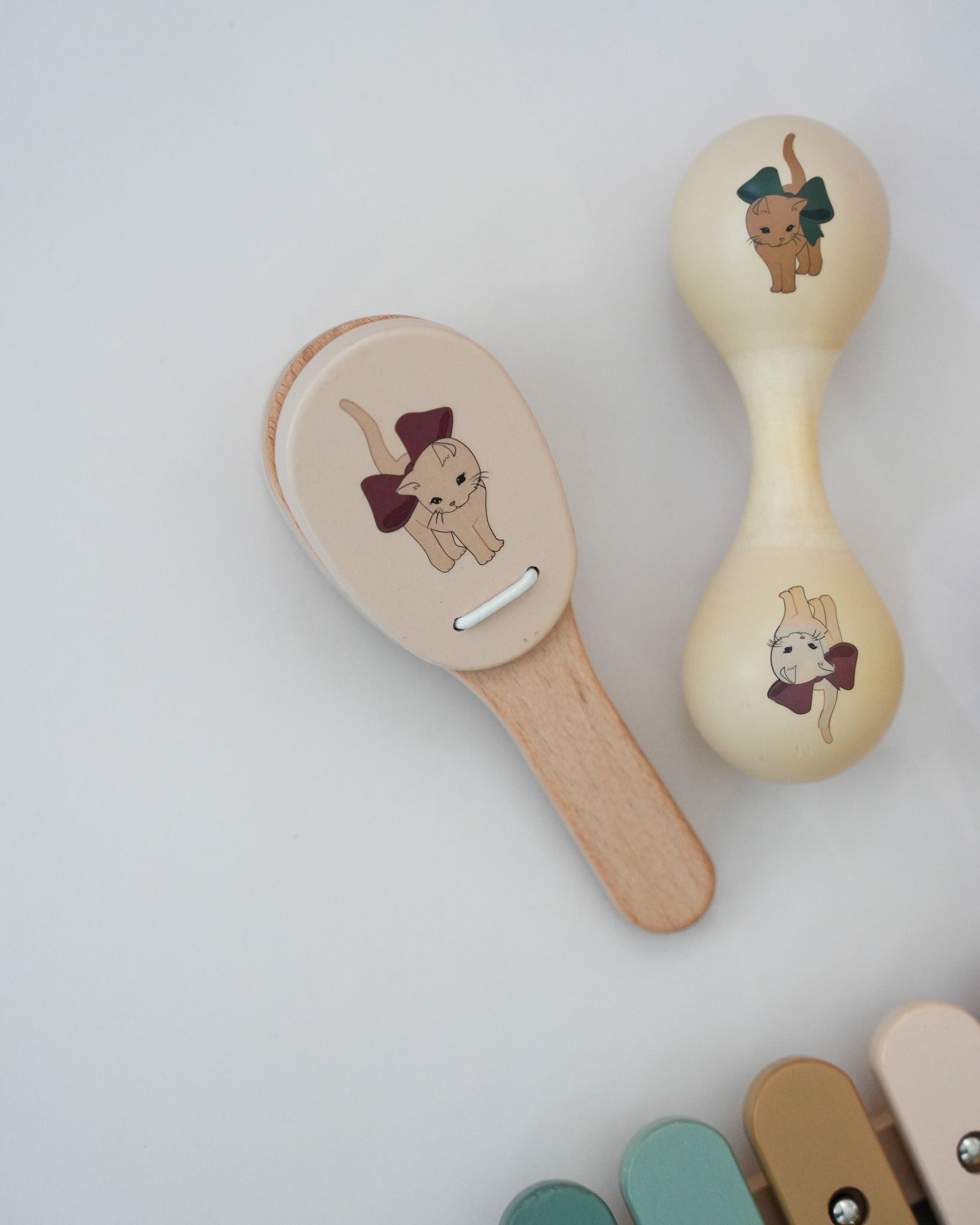 Wooden Music Play Set - Bow Kitty
