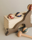 wooden ball run, hammer toy, wooden toys, montessori toys