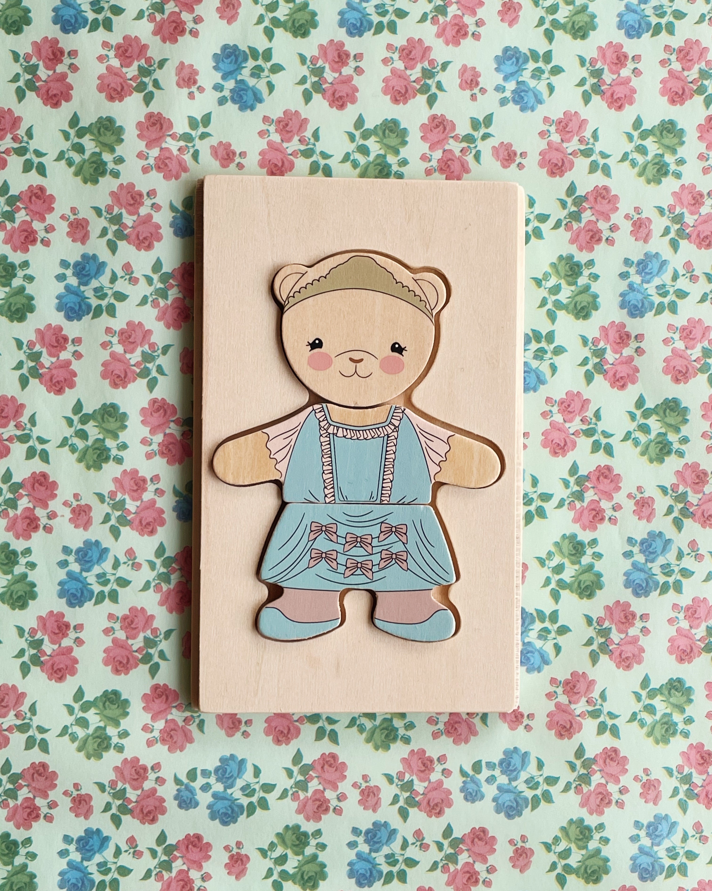 Wooden Teddy Dress-up Puzzle