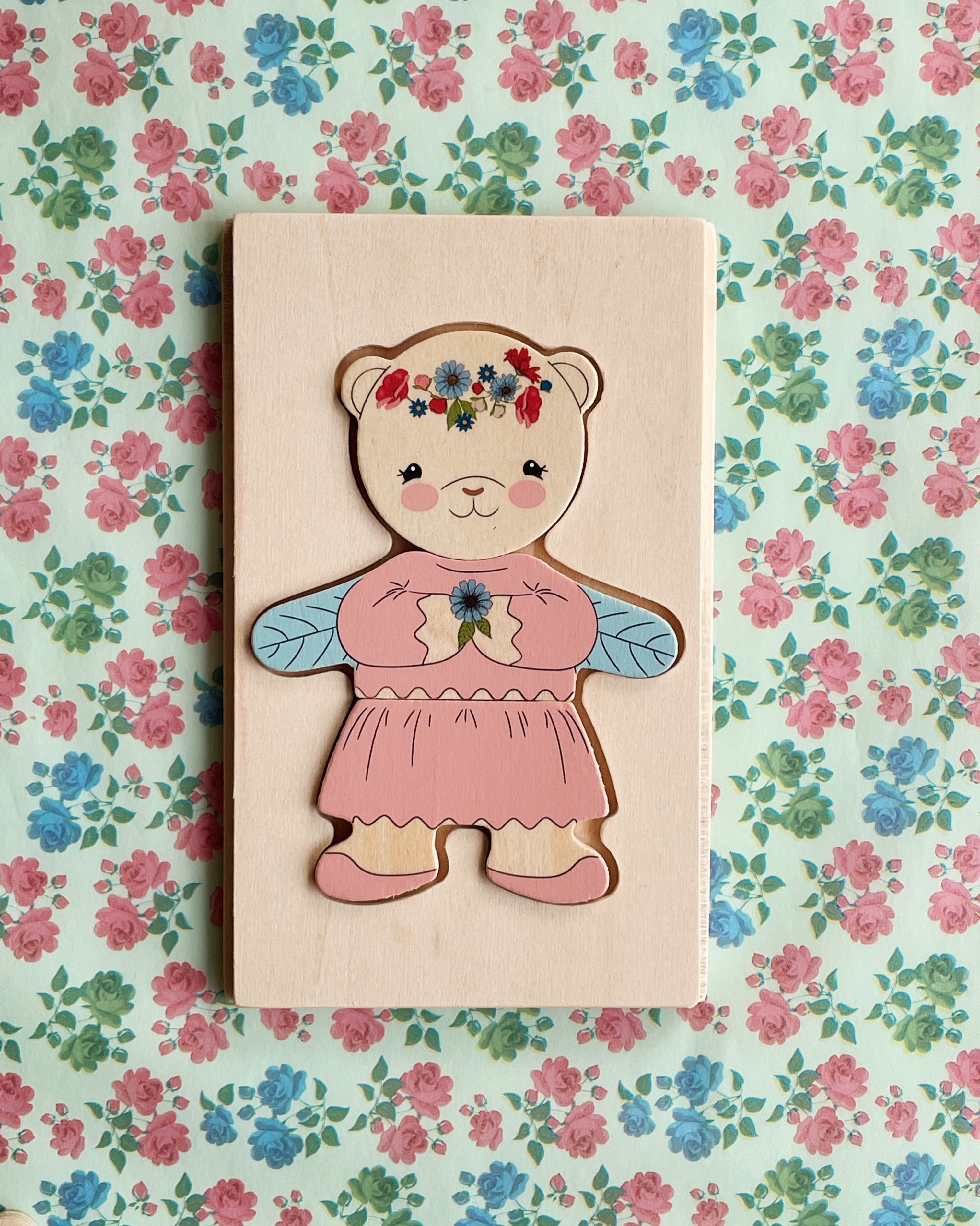 Wooden Teddy Dress-up Puzzle