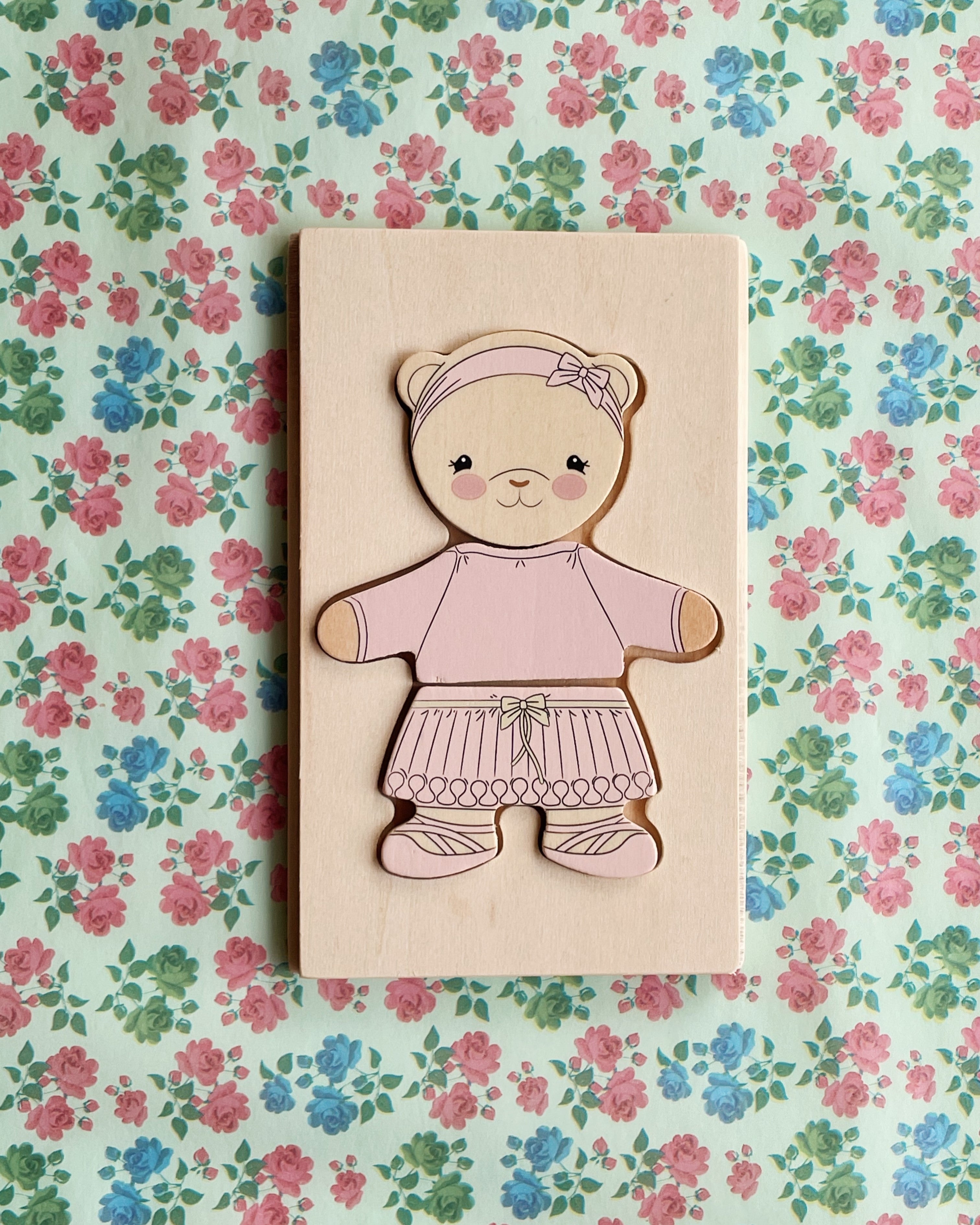 Wooden Teddy Dress-up Puzzle