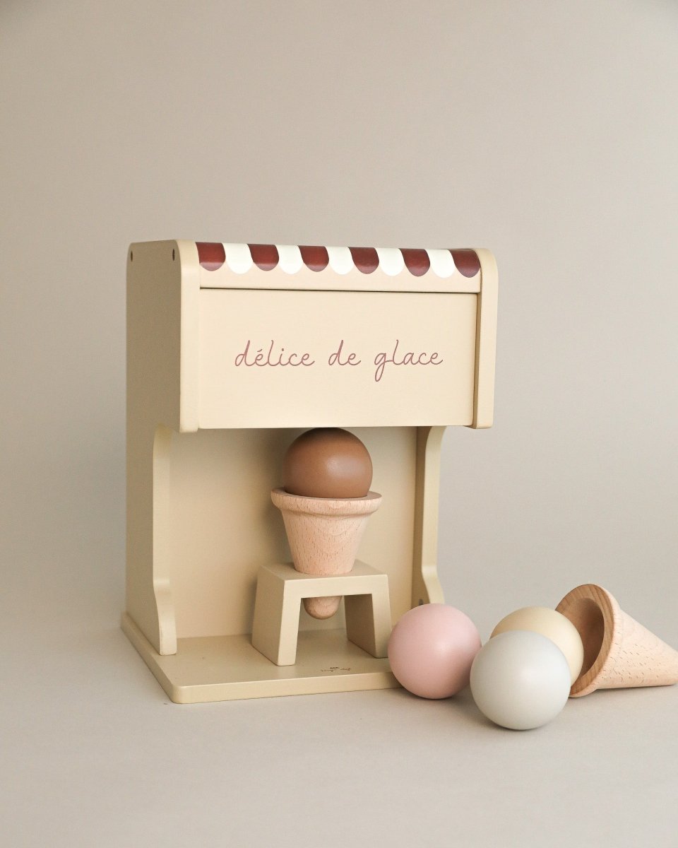 wooden ice cream maker, toy ice cream. wooden toys, montessori toys