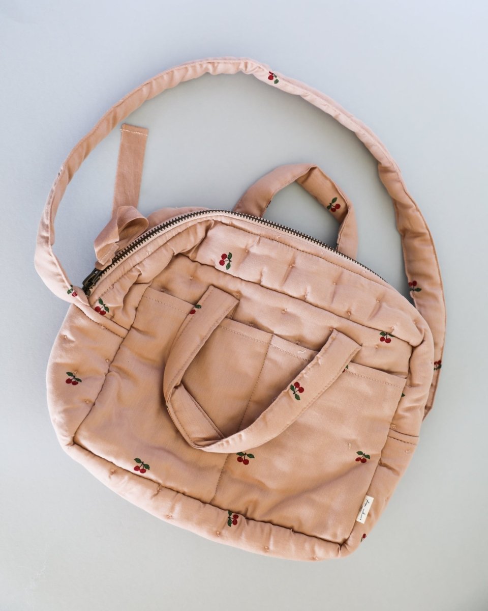 Doll Diaper Bag Cherry Blush