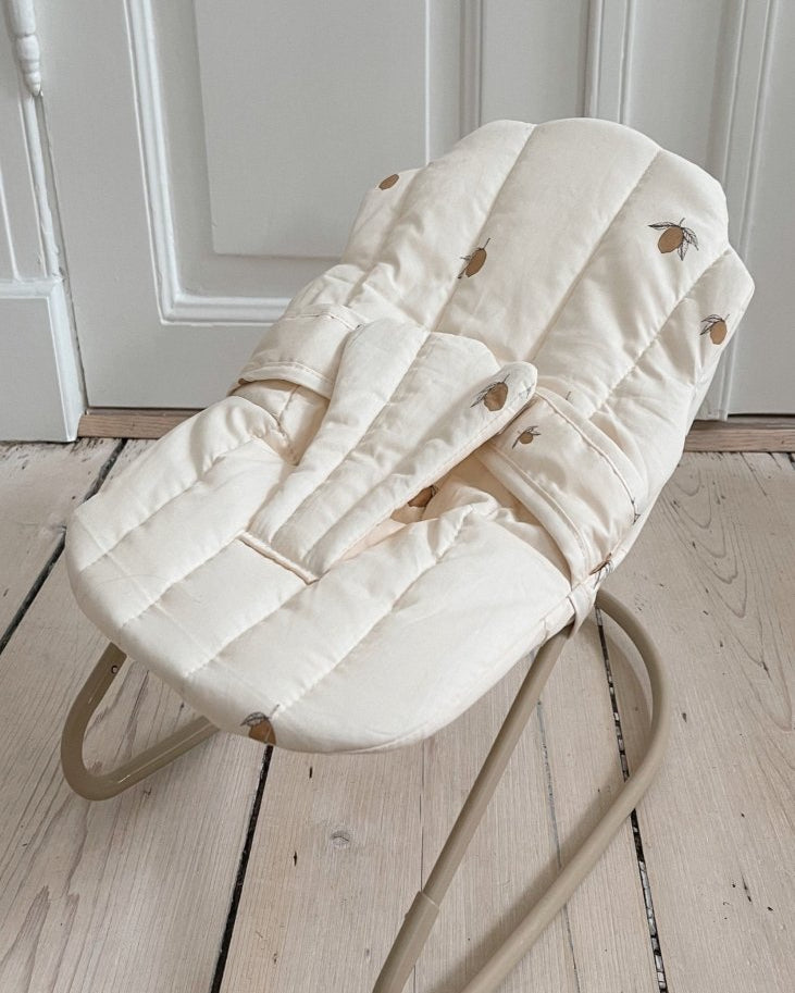 Doll accessories showcasing detailed miniature bouncer for playroom adventures