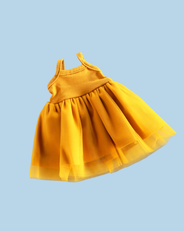 Minikane Doll Clothes | Baby Doll Tutu Dress - Yellow