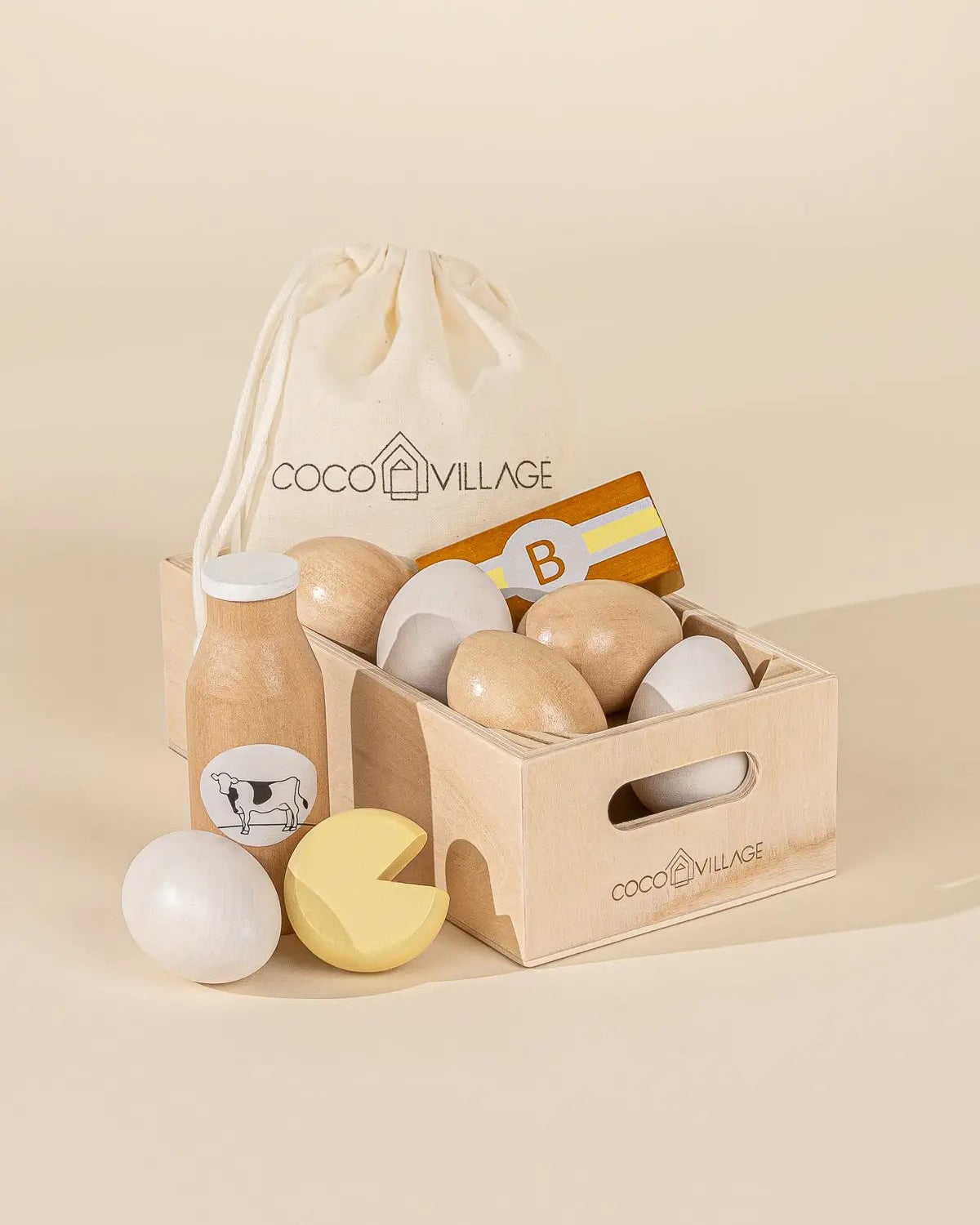 Coco Village | Wooden Dairy Playset