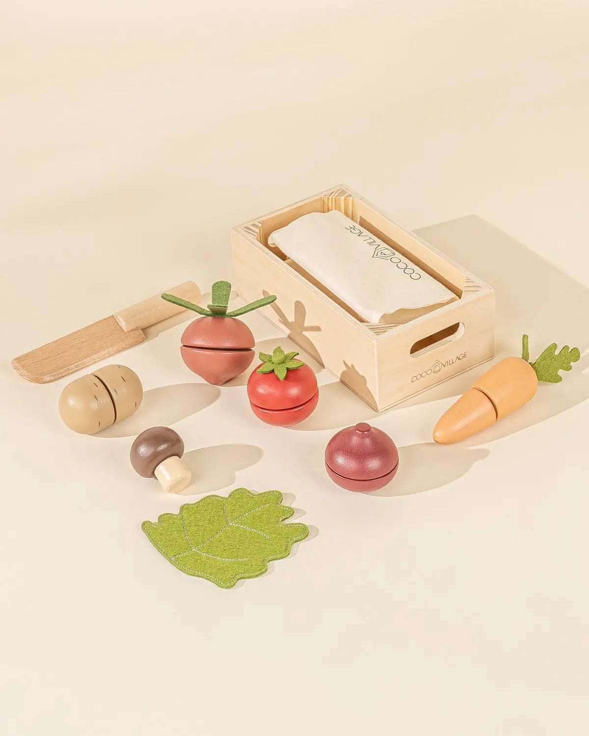 Coco Village | Wooden Vegetables Playset