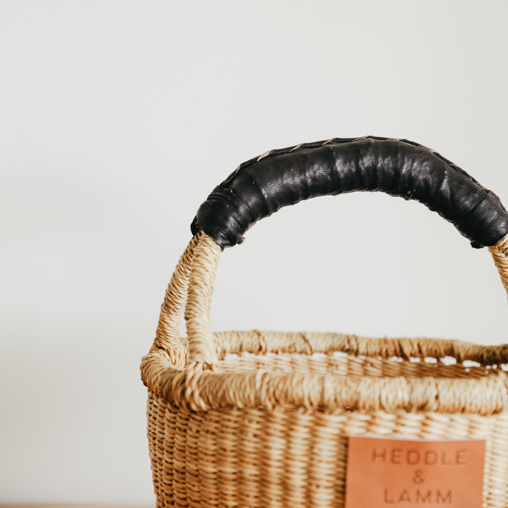 Small Bolga Basket - Black Handle