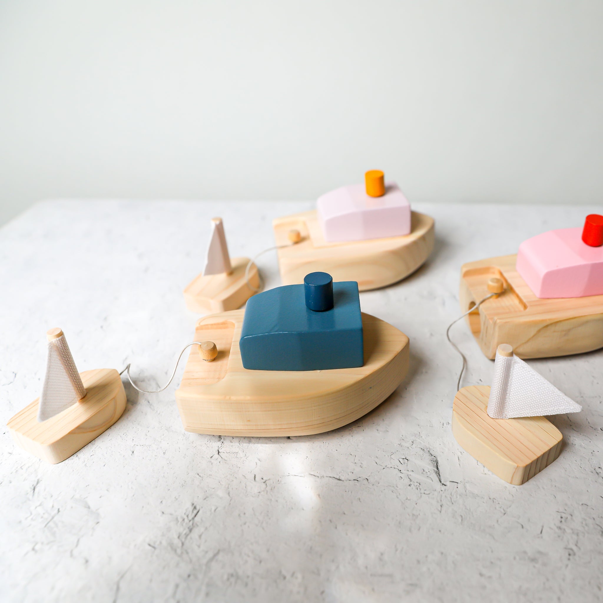 Wooden Wind-up Bath Boat by Kiko+ & gg*