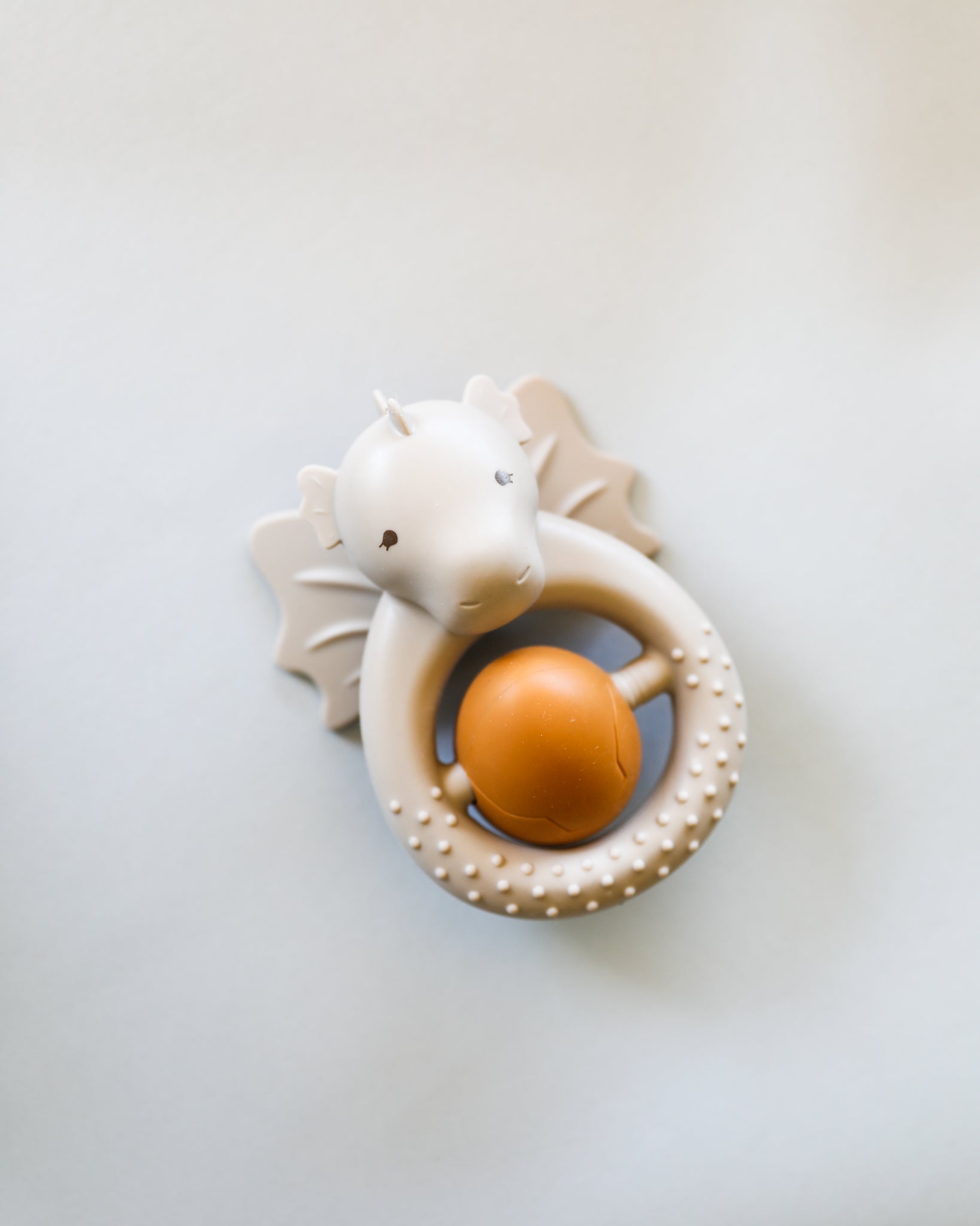 Dragon Egg Teether - Warm Grey
