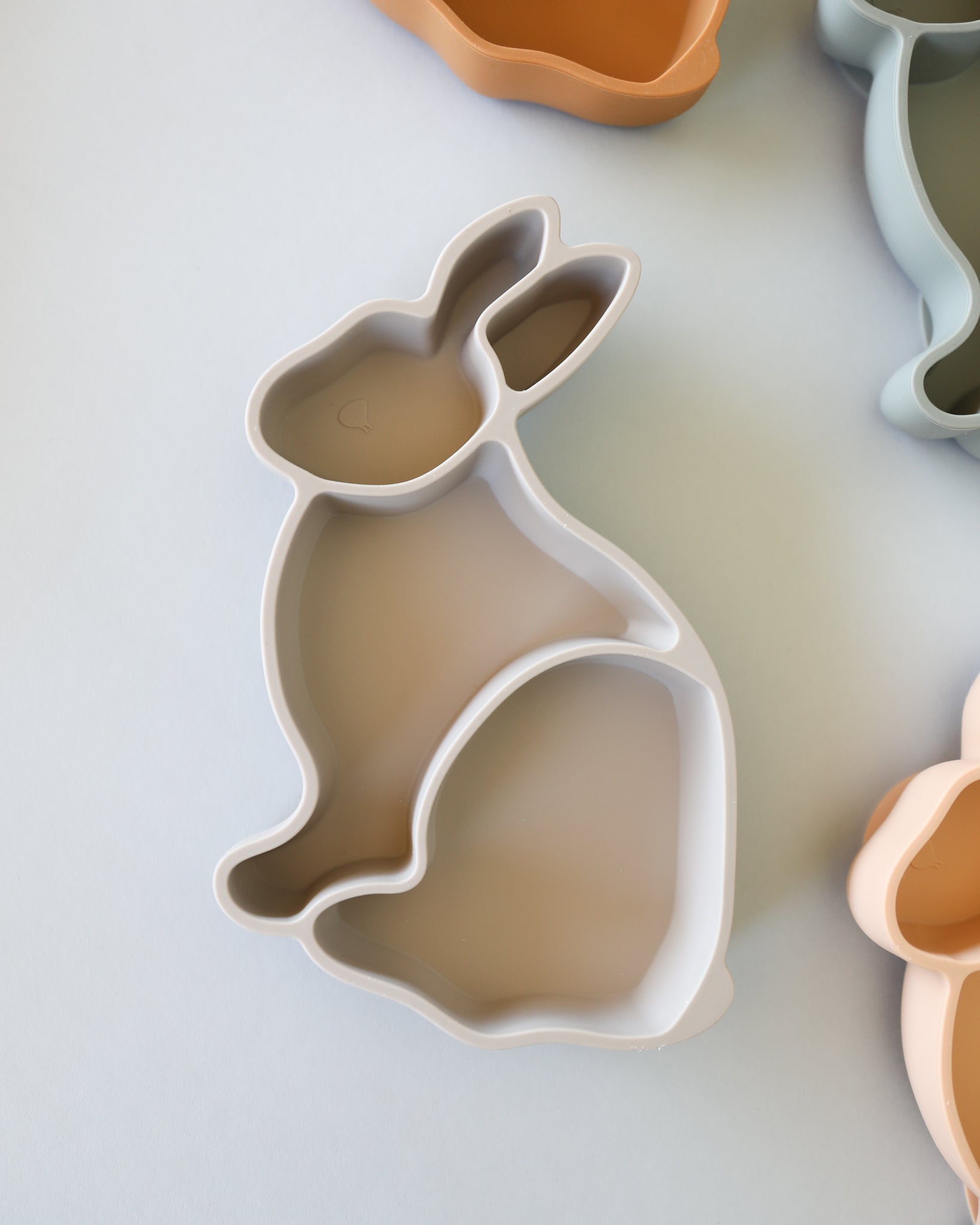 Bunny Silicone Bowl - Warm Grey